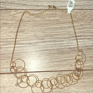 Gold ring necklace